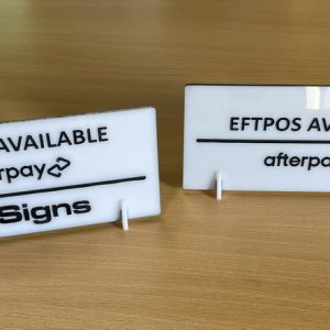 Acrylic Eftpos and Logo
