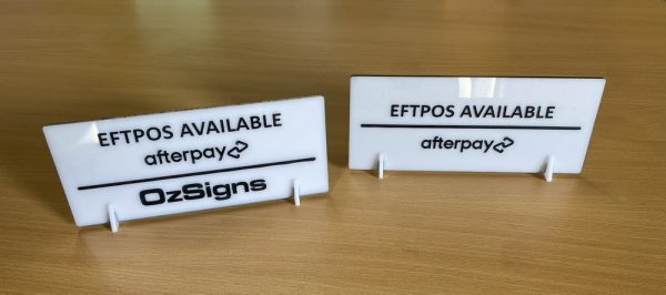 Acrylic Eftpos and Logo