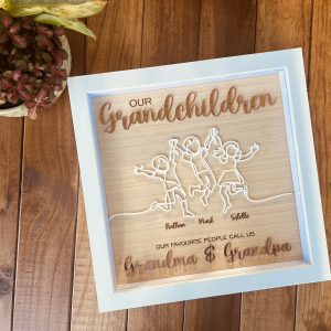 silhouette grandchildren frame